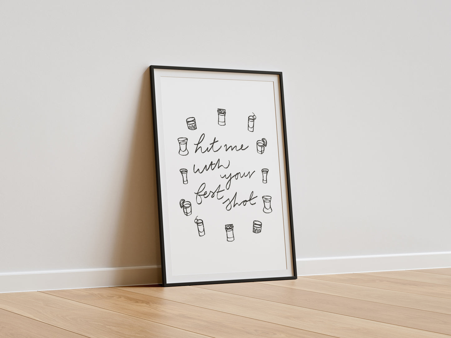 HIT ME WITH YOUR BEST SHOT PRINT