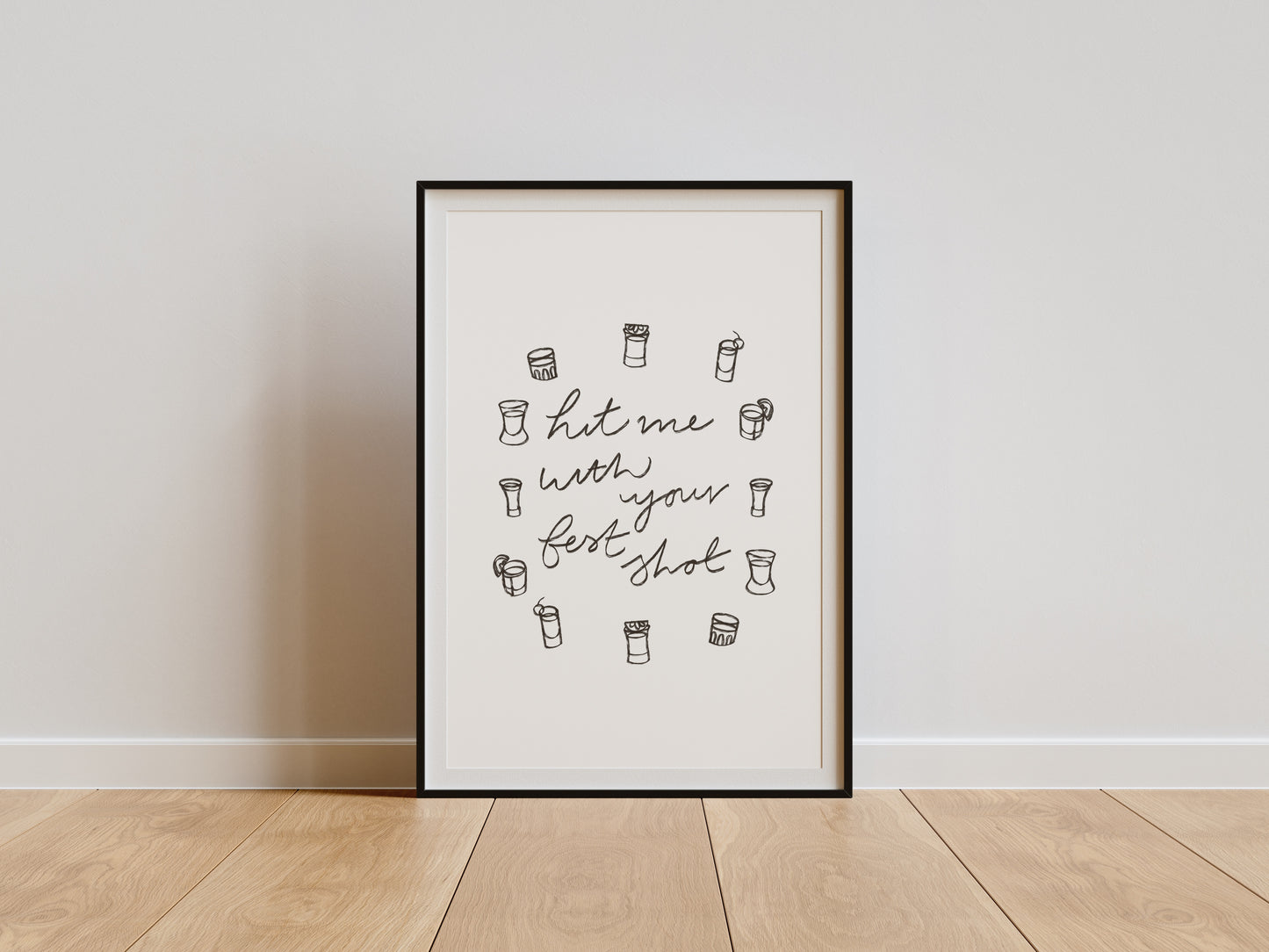 HIT ME WITH YOUR BEST SHOT PRINT