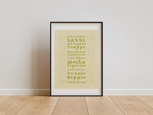 COFFEE LIST PRINT