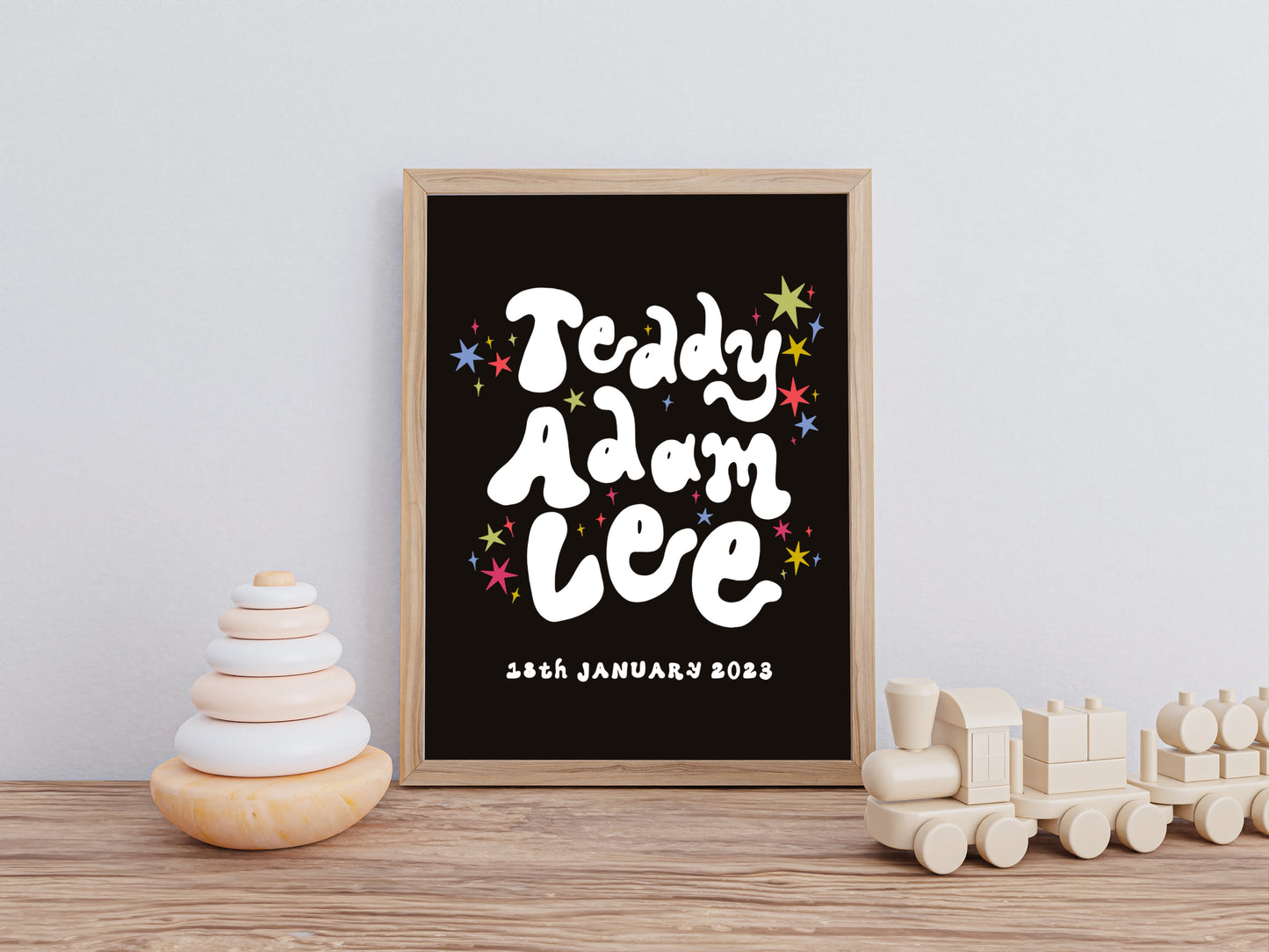 PERSONALISED NAME & BIRTH DATE PRINT
